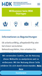 Mobile Screenshot of mdk-th.de